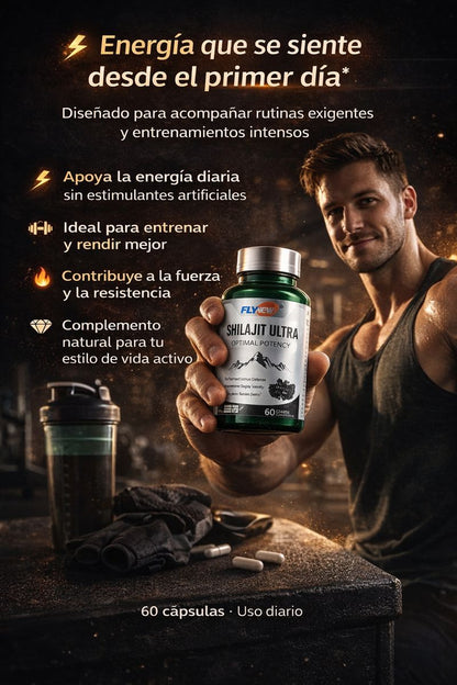 Shilajit 60X Power Max suplemento para potenciar  tu cuerpo