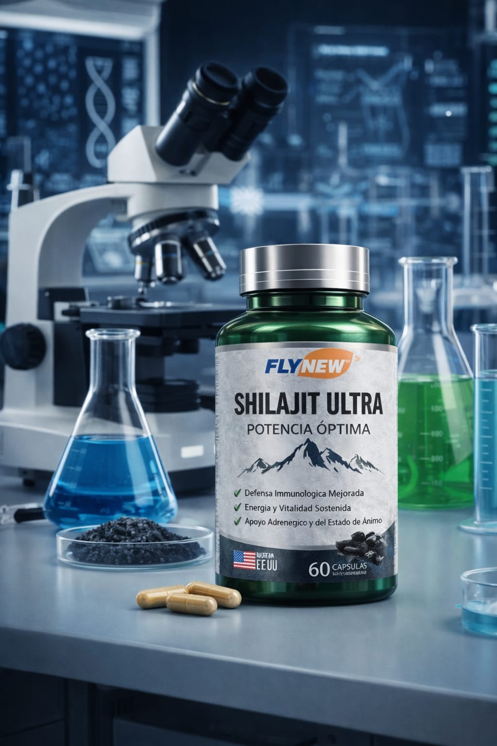Shilajit 60X Power Max suplemento para potenciar  tu cuerpo